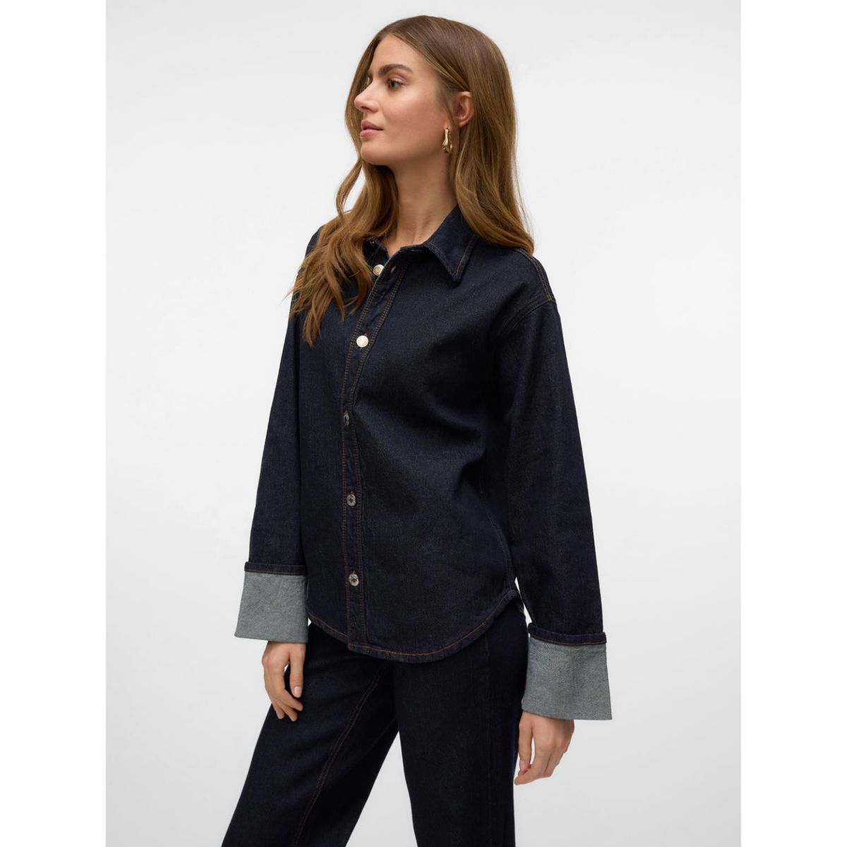 VERO MODA - Camisa Jean 100% Algodón Mujer Vero Moda