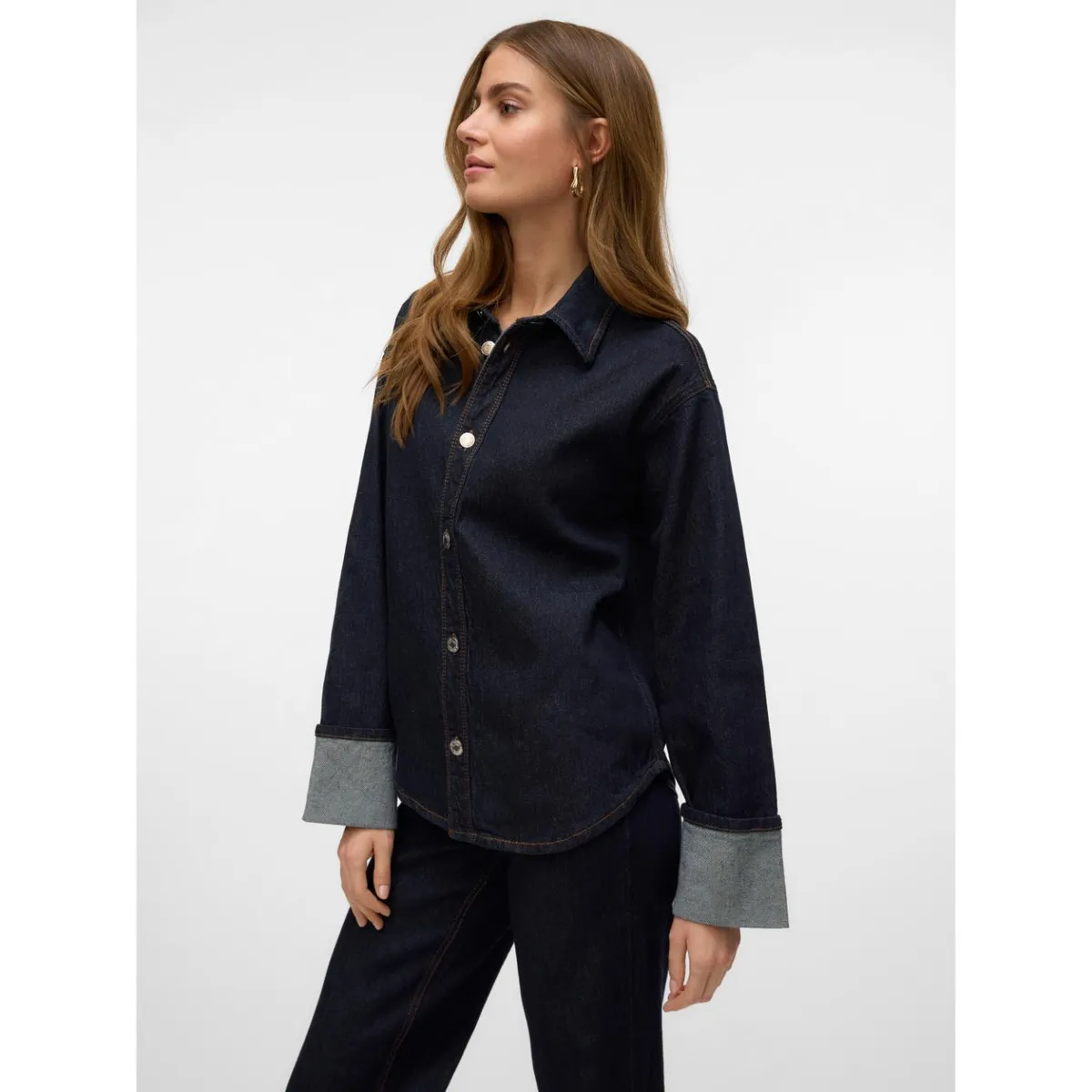 VERO MODA - Camisa Jean 100% Algodón Mujer Vero Moda