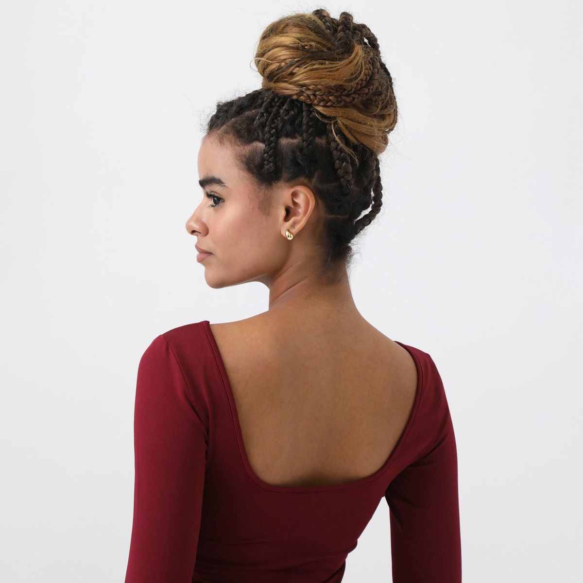 DENIMLAB - Body Manga Larga Casual Mujer Denimlab