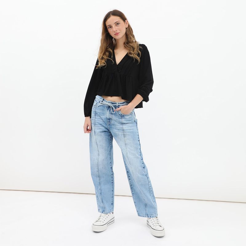 DOO AUSTRALIA - Jean Balloon 100% Algodón Mujer Doo Australia