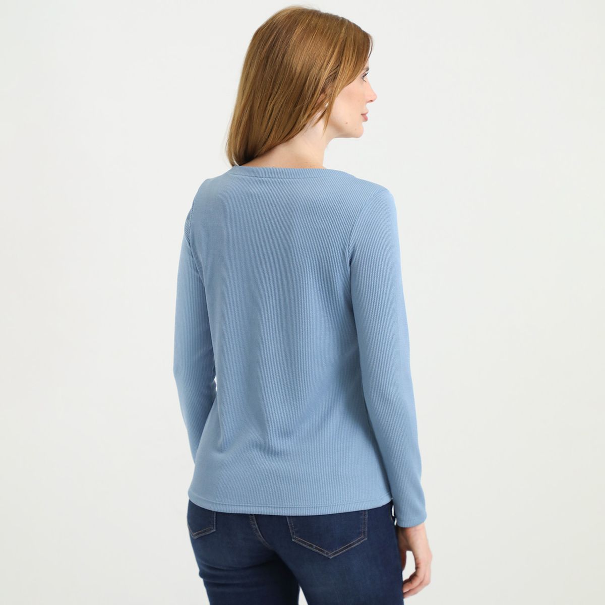 NEWPORT - Polo Manga Larga Casual Mujer Newport