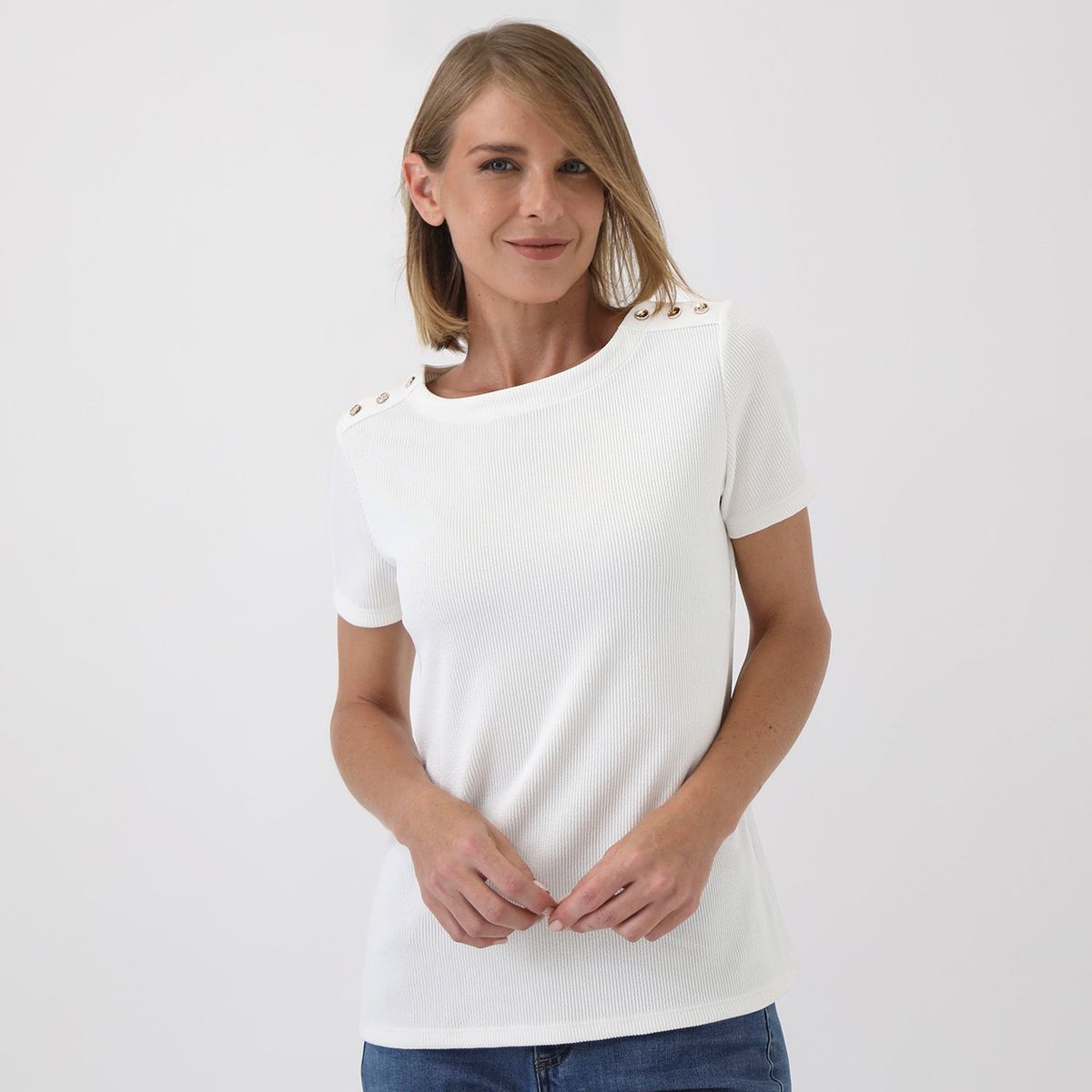 NEWPORT - Polo Manga Corta Casual Mujer Newport