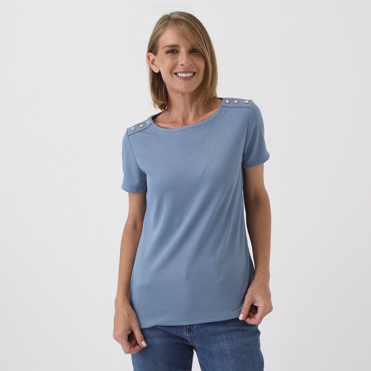 NEWPORT - Polo Manga Corta Casual Mujer Newport