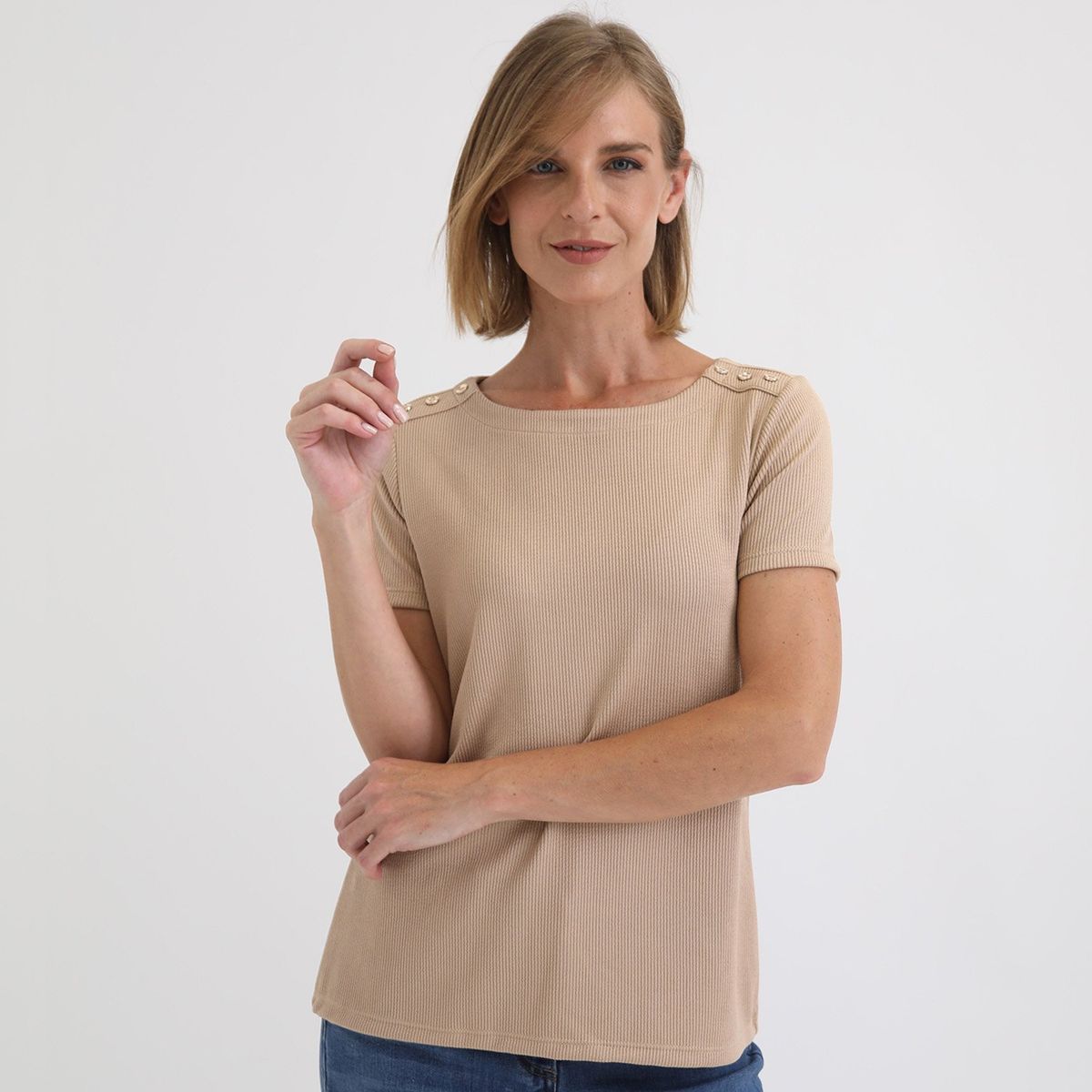 NEWPORT - Polo Manga Corta Casual Mujer Newport