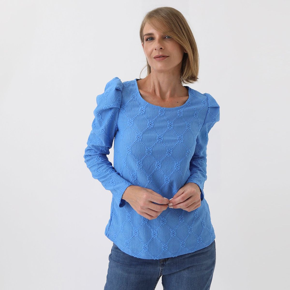 NEWPORT - Polo Manga Larga Casual Mujer Newport