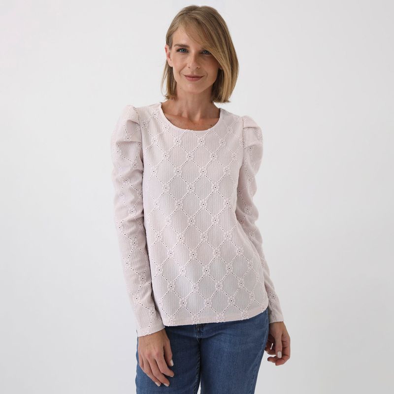 NEWPORT - Polo Manga Larga Casual Mujer Newport