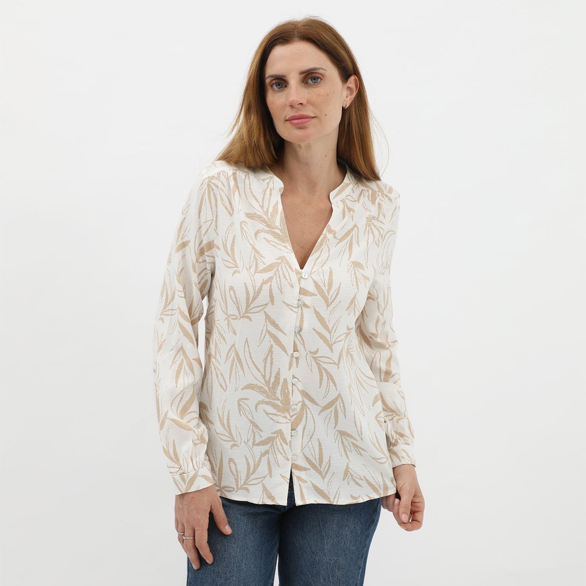 NEWPORT - Blusa Manga Larga Casual Mujer Newport