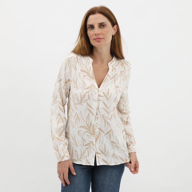 NEWPORT - Blusa Manga Larga Casual Mujer Newport