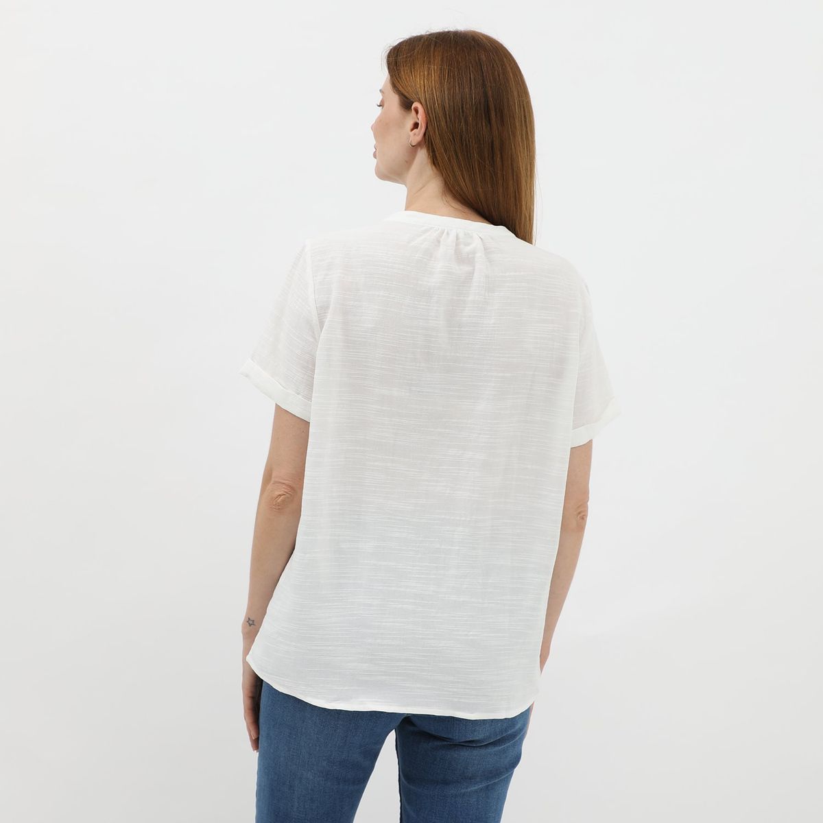NEWPORT - Blusa Manga Corta Casual Mujer Newport