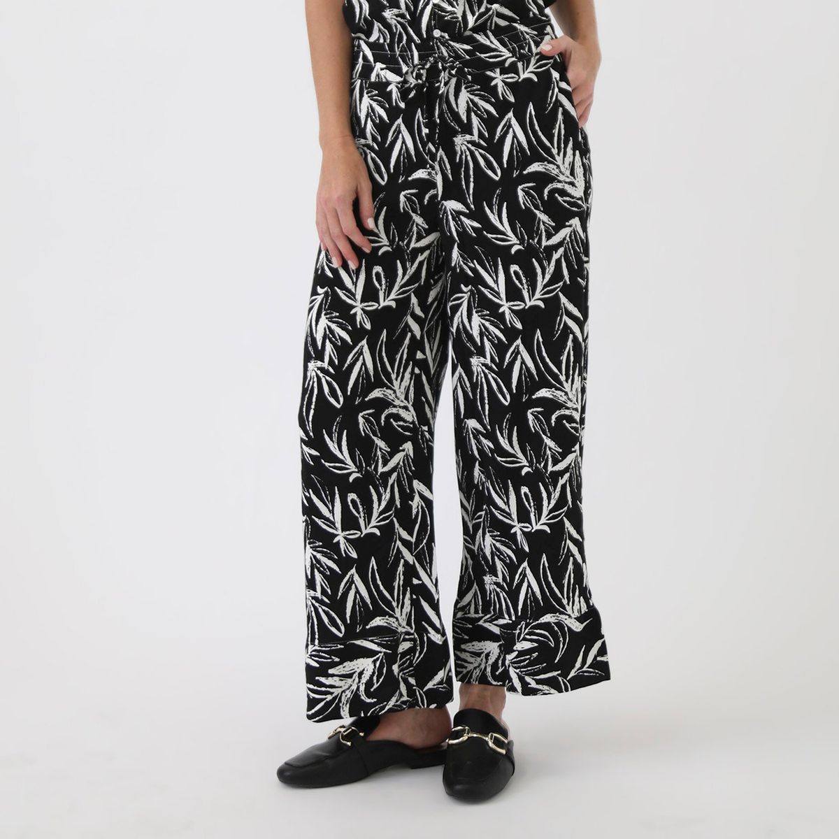 NEWPORT - Pantalón Palazzo Casual Mujer Newport