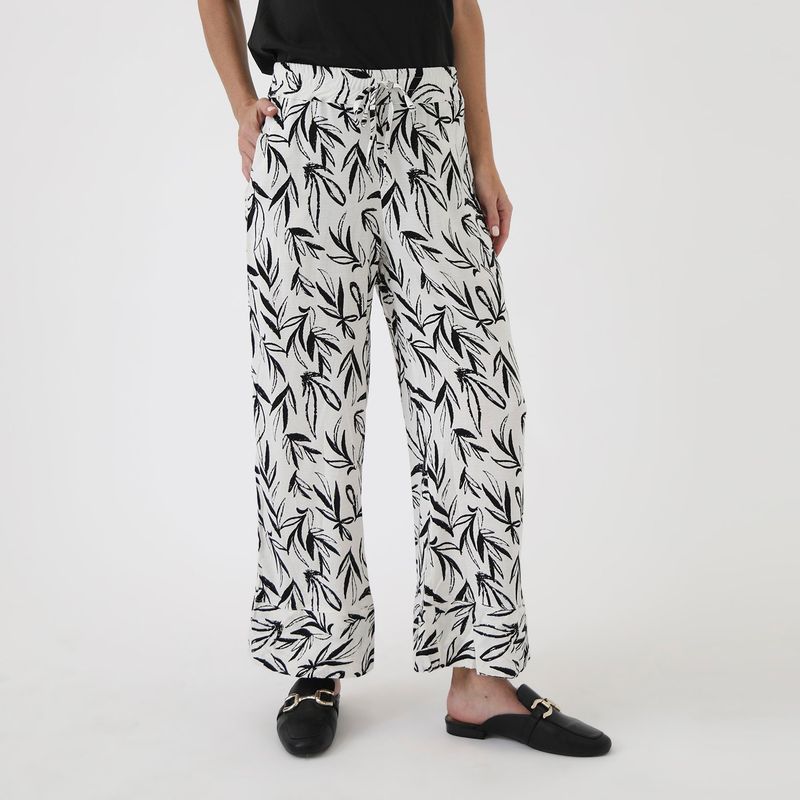 NEWPORT - Pantalón Palazzo Casual Mujer Newport