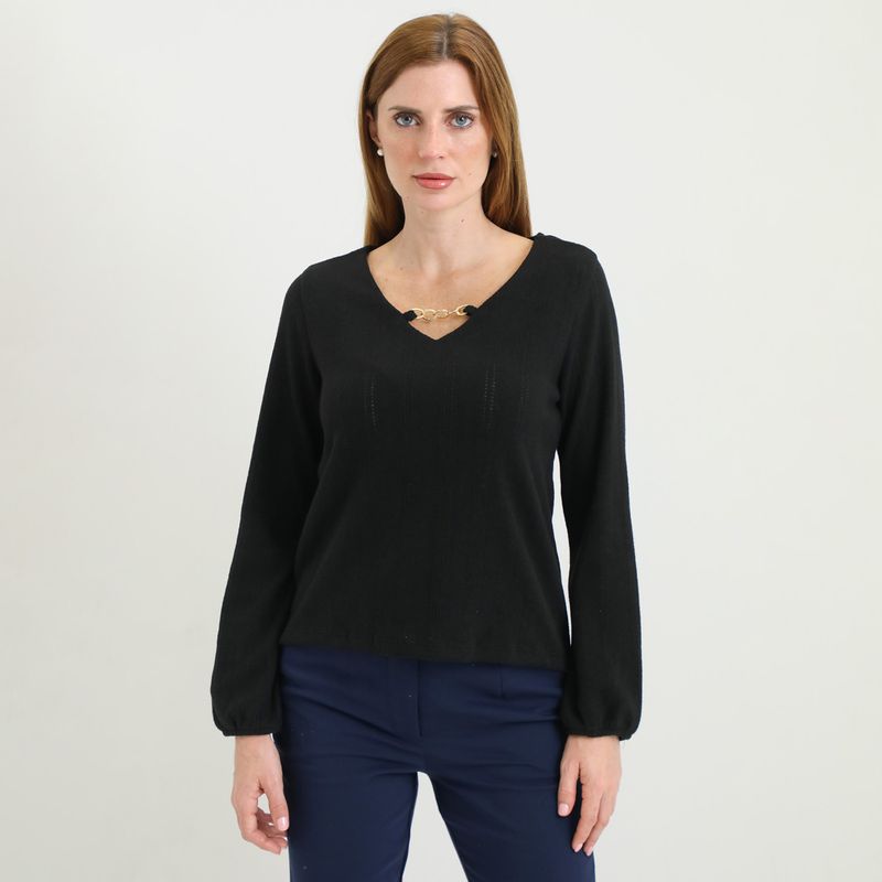 STEFANO COCCI - Polo Manga Larga Casual Mujer Stefano Cocci