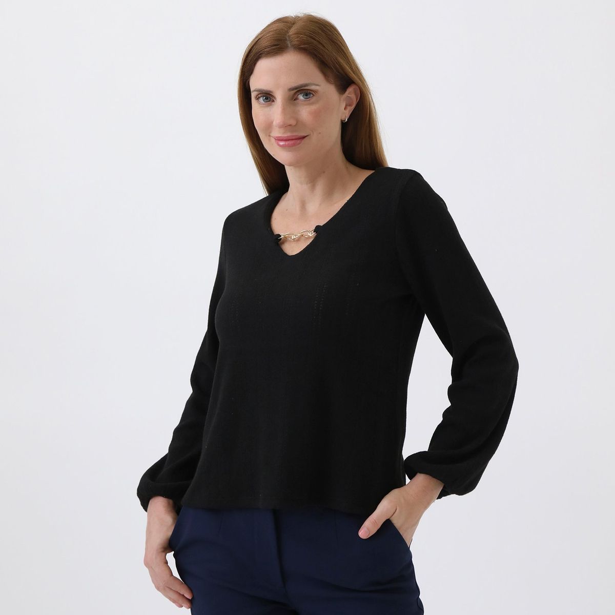 STEFANO COCCI - Polo Manga Larga Casual Mujer Stefano Cocci