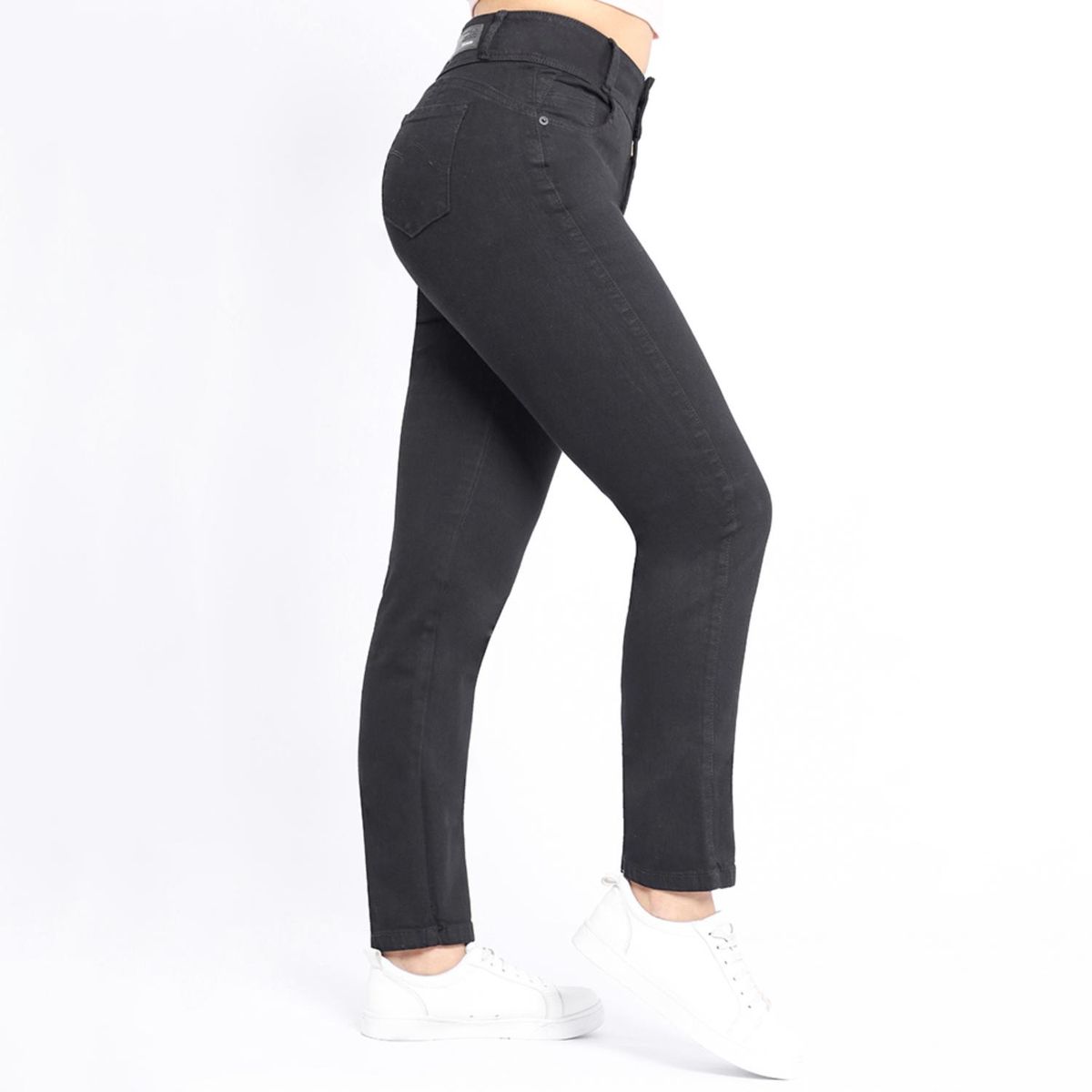 KANSAS - Jean Straight Tiro Alto Mujer Kansas