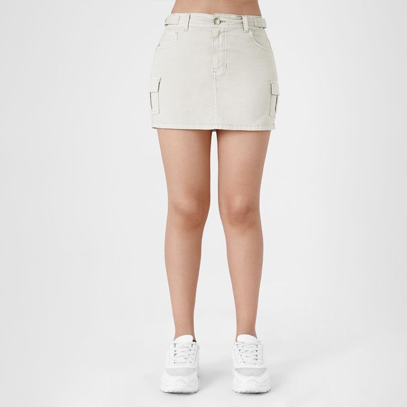 KANSAS - Falda Short Algodón Mujer Kansas