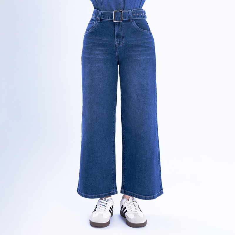 KANSAS - Jean Flare Tiro Alto Mujer Kansas