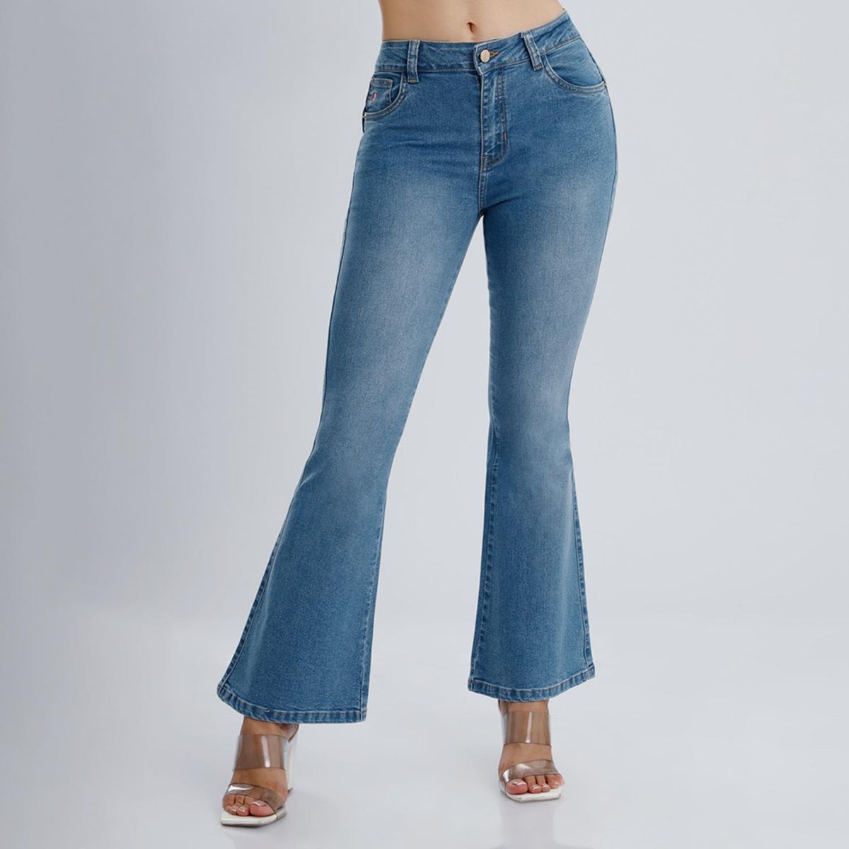 KANSAS - Jean Flare Algodón Mujer Kansas