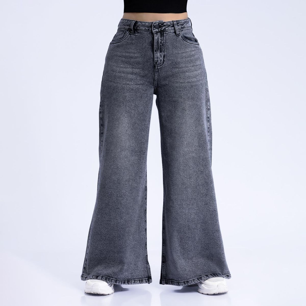 KANSAS - Jean Wide Leg Tiro Alto Mujer Kansas