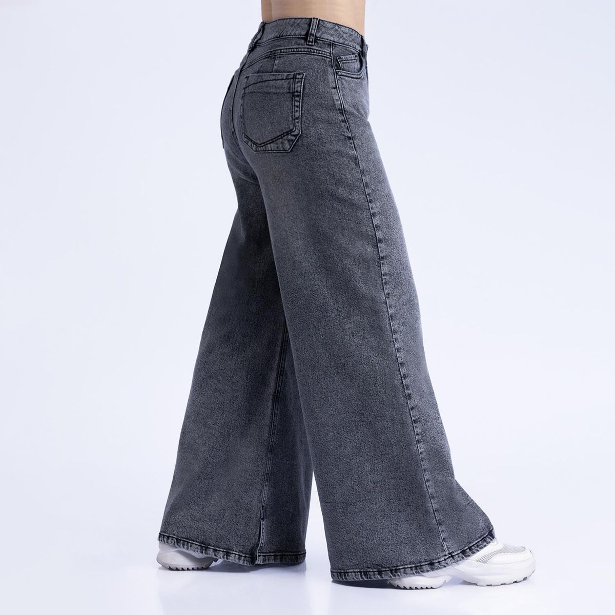 KANSAS - Jean Wide Leg Tiro Alto Mujer Kansas