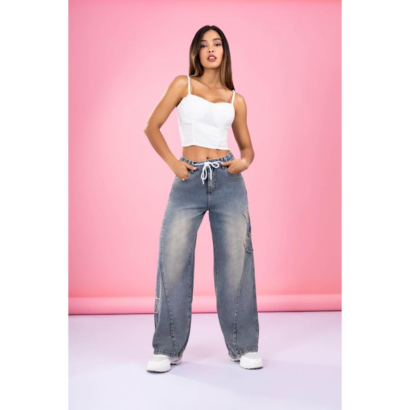 KANSAS - Jean Palazzo Tiro Alto Mujer Kansas