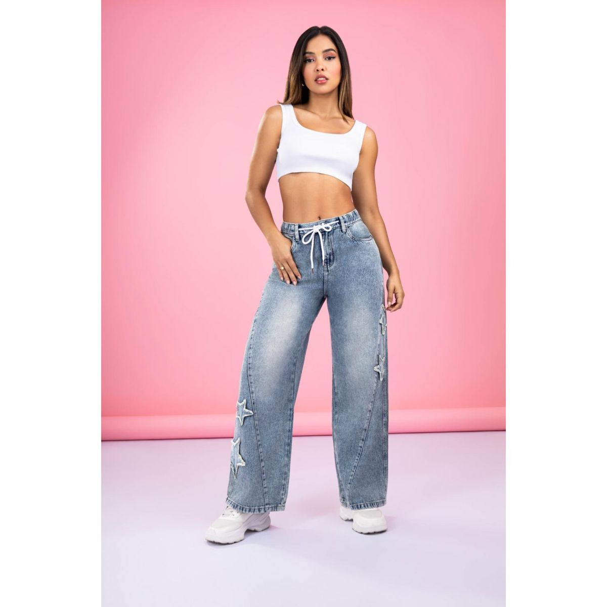 KANSAS - Jean Palazzo Tiro Alto Mujer Kansas