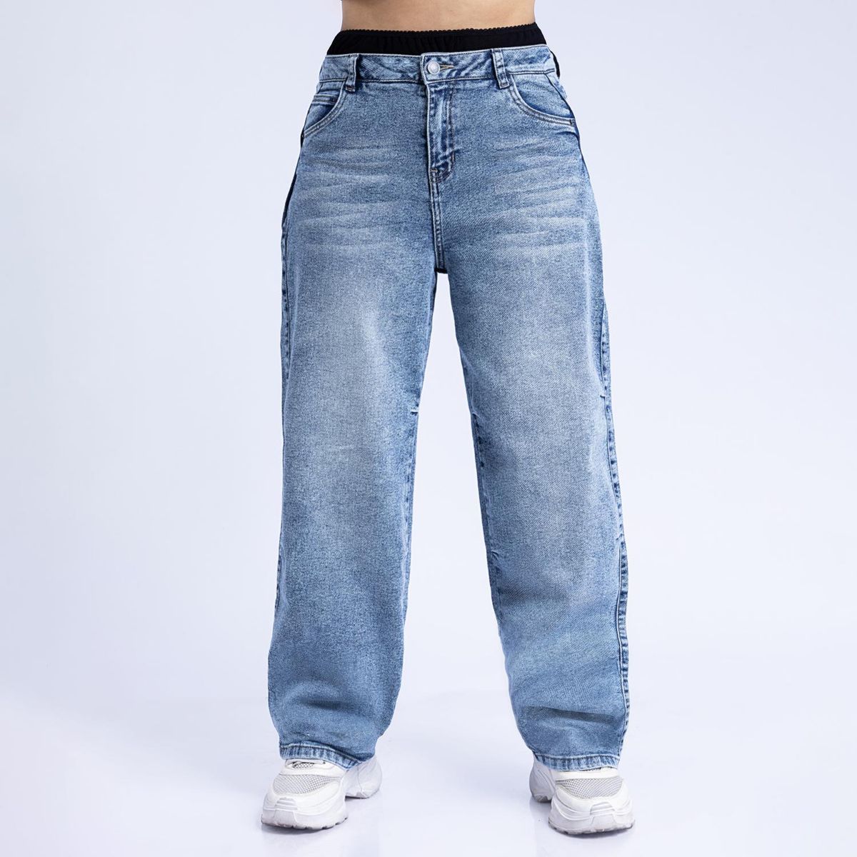 KANSAS - Jean Baggy Tiro Alto Mujer Kansas