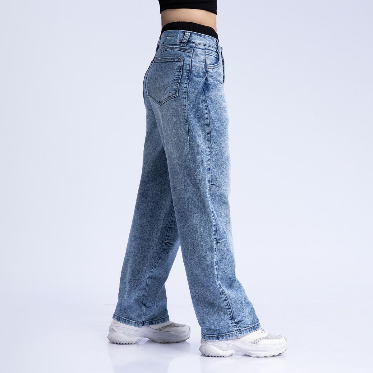 KANSAS - Jean Baggy Tiro Alto Mujer Kansas