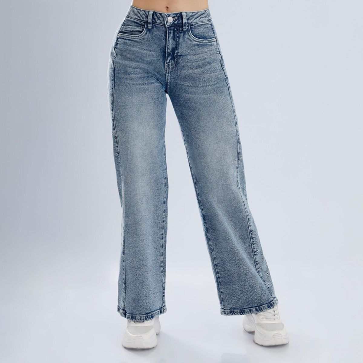 KANSAS - Jean Wide Algodón Mujer Kansas