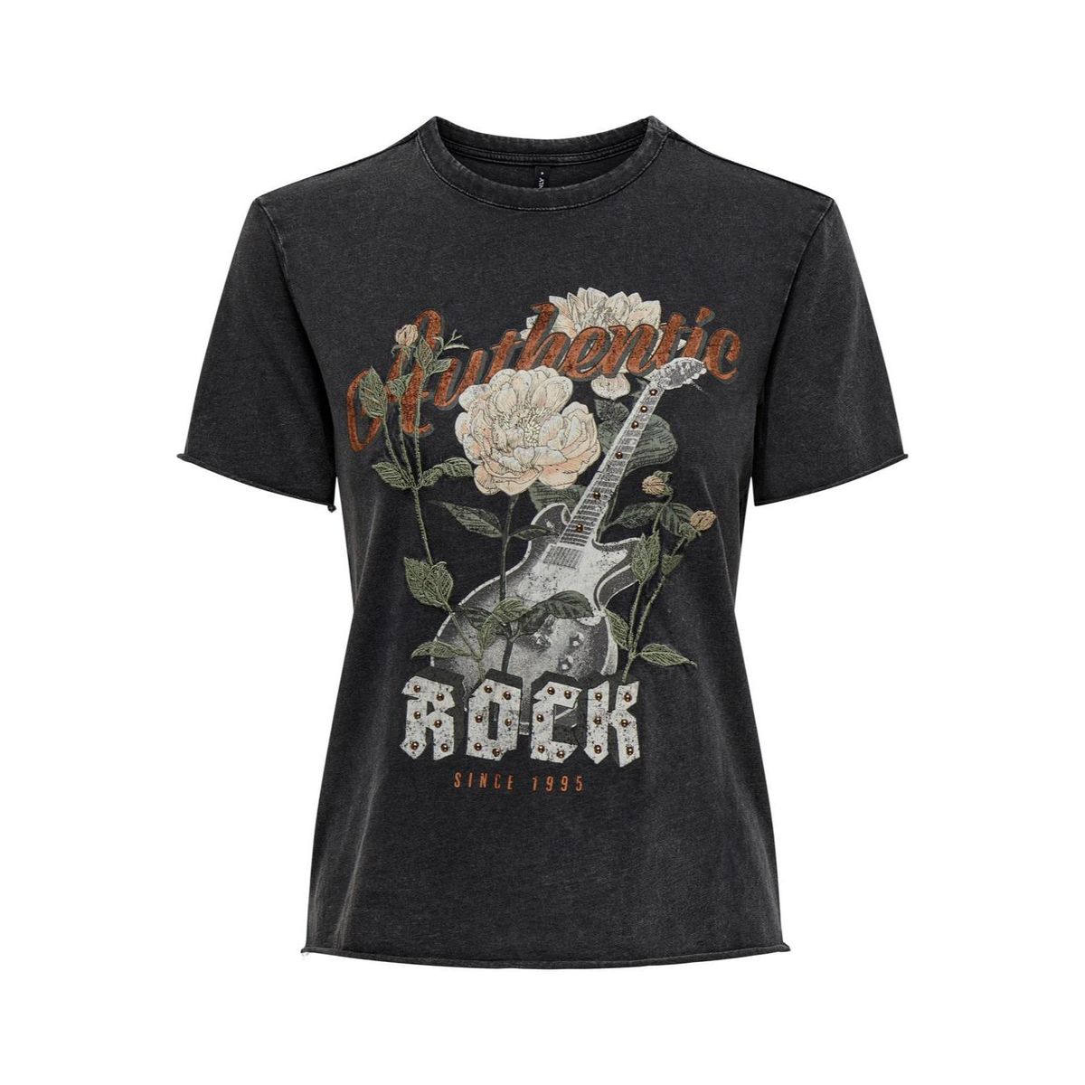 ONLY - Top Manga Corta 100% Algodón Mujer Only