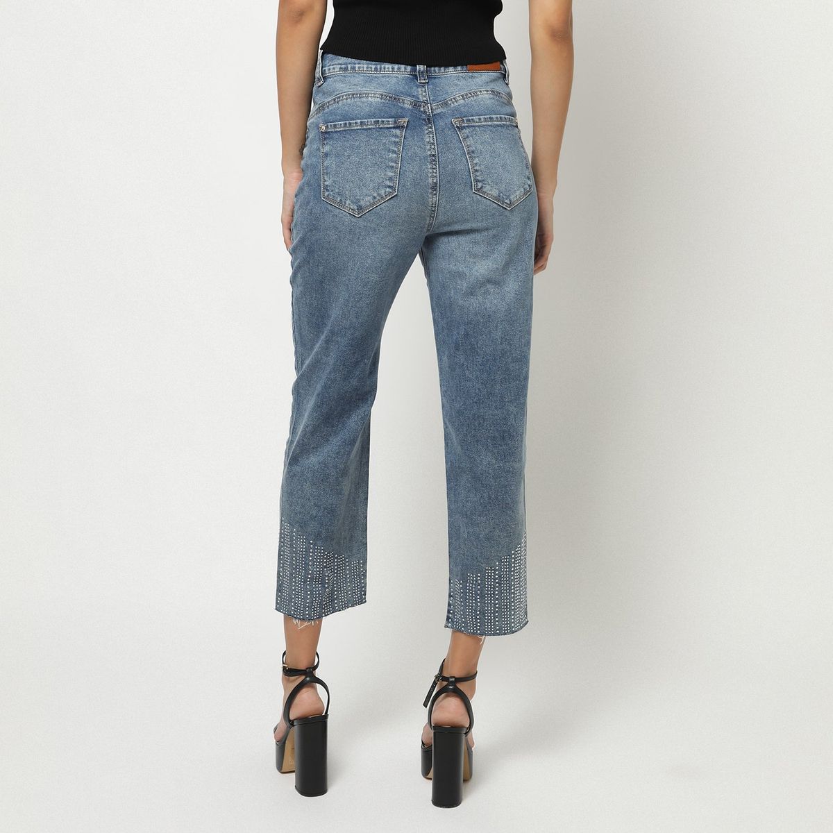 MOSSIMO - Jean Slim Mom Mujer Mossimo