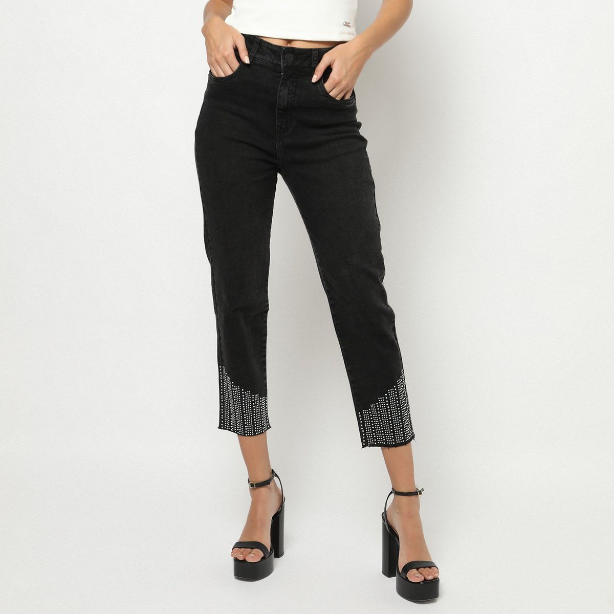MOSSIMO - Jean Slim Mom Mujer Mossimo