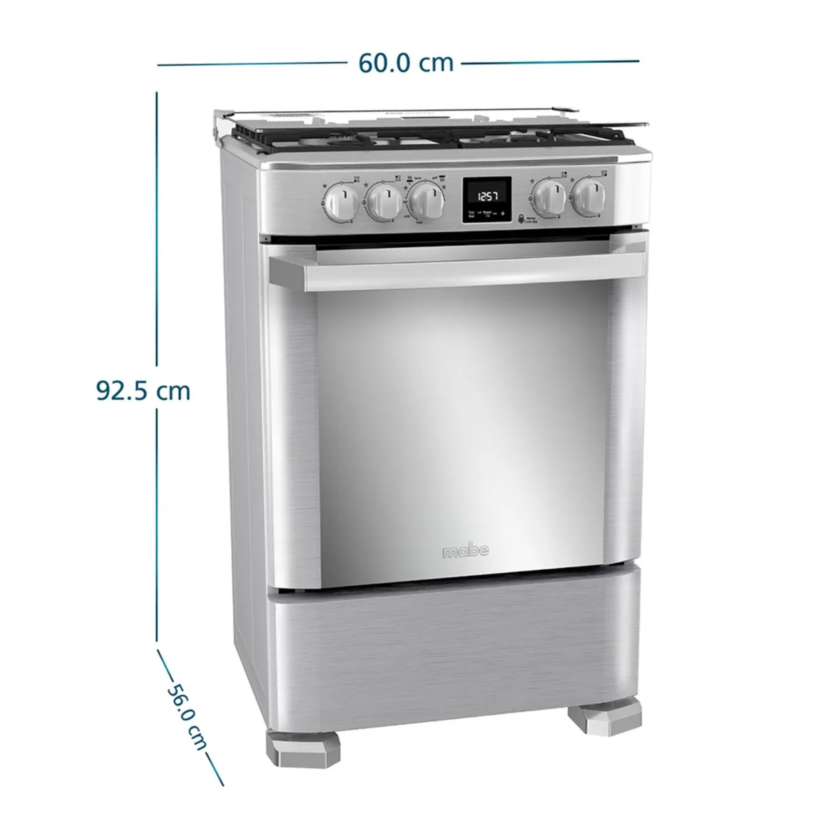 Mabe - Cocina a Gas 60Cm 4 Hornillas Inox CMP6085FX1
