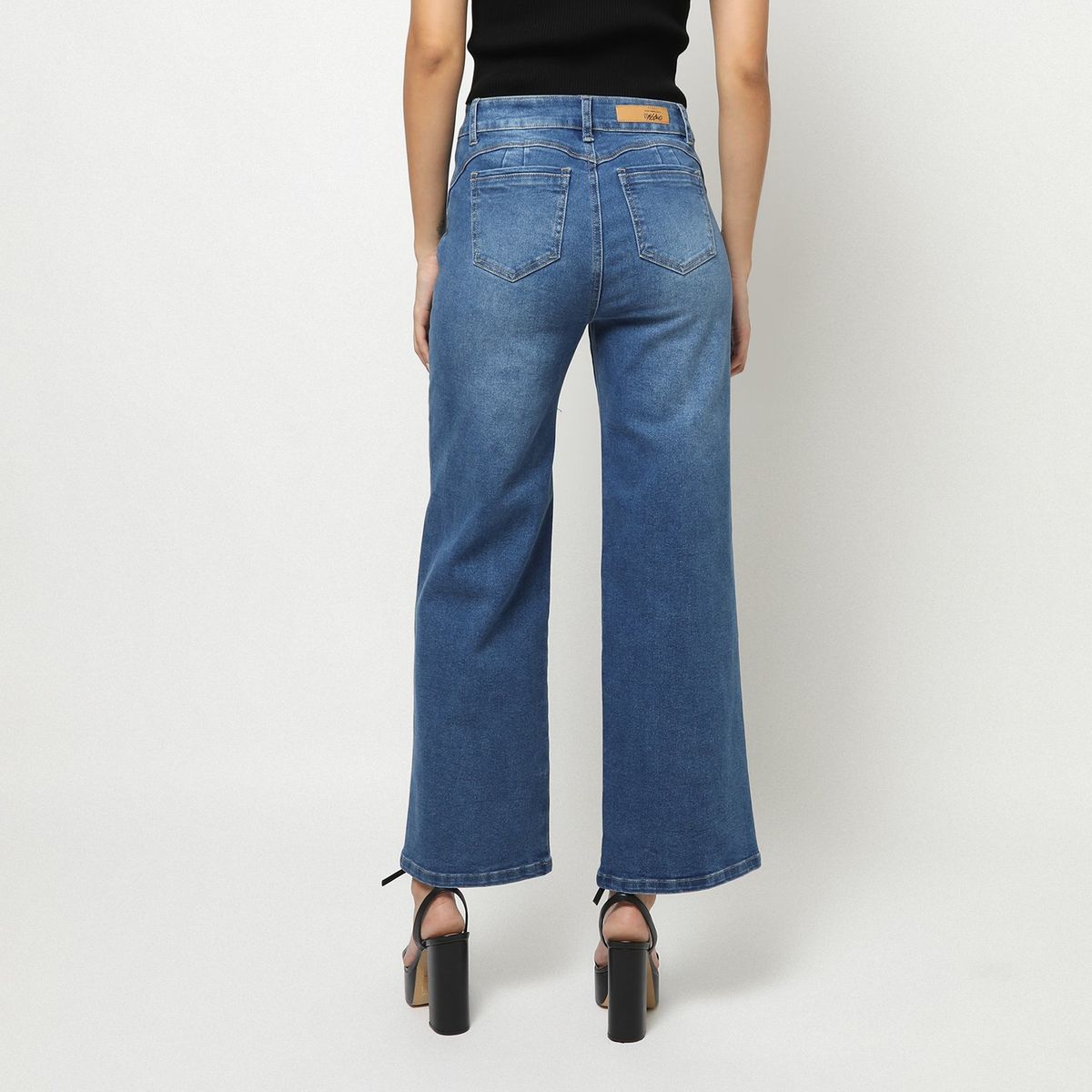 MOSSIMO - Jean Straight Tiro Alto Mujer Mossimo