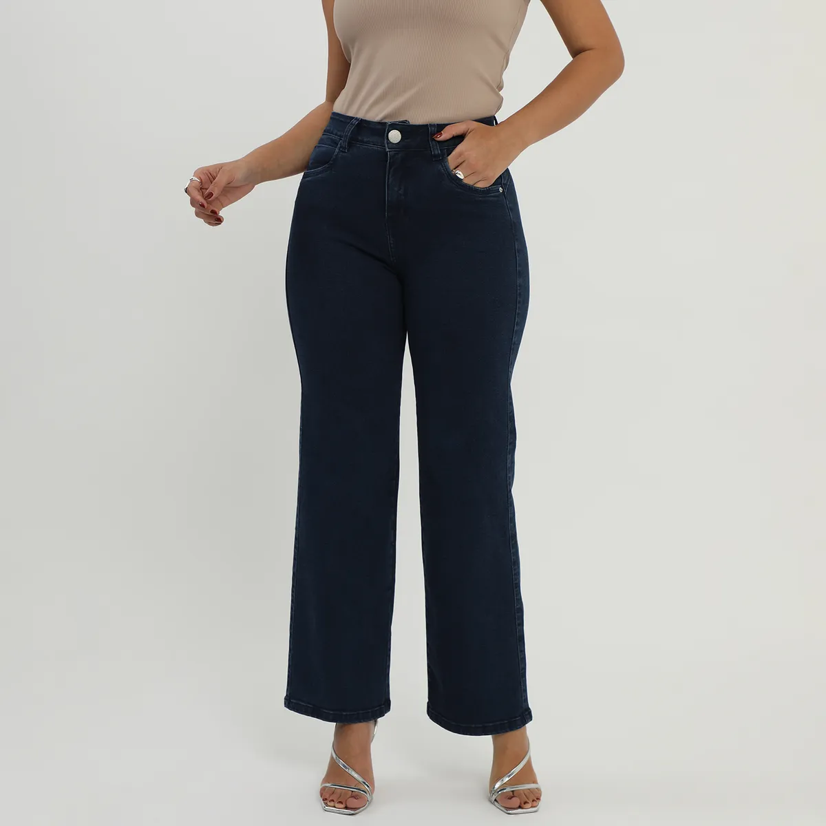 MOSSIMO - Jean Straight Tiro Alto Mujer Mossimo.