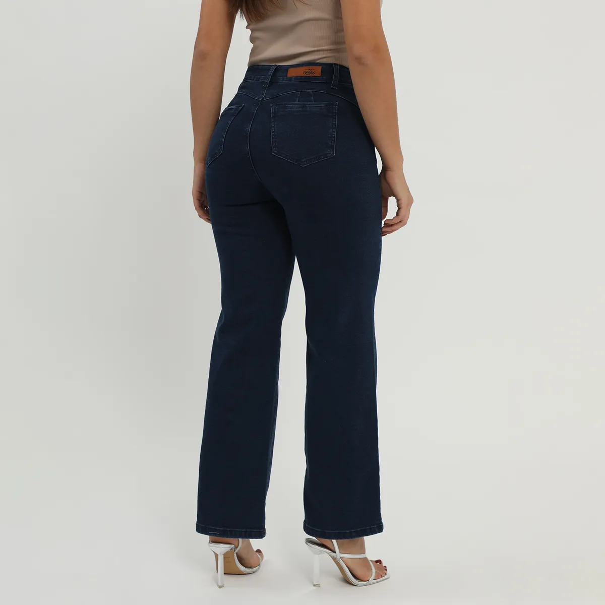 MOSSIMO - Jean Straight Tiro Alto Mujer Mossimo