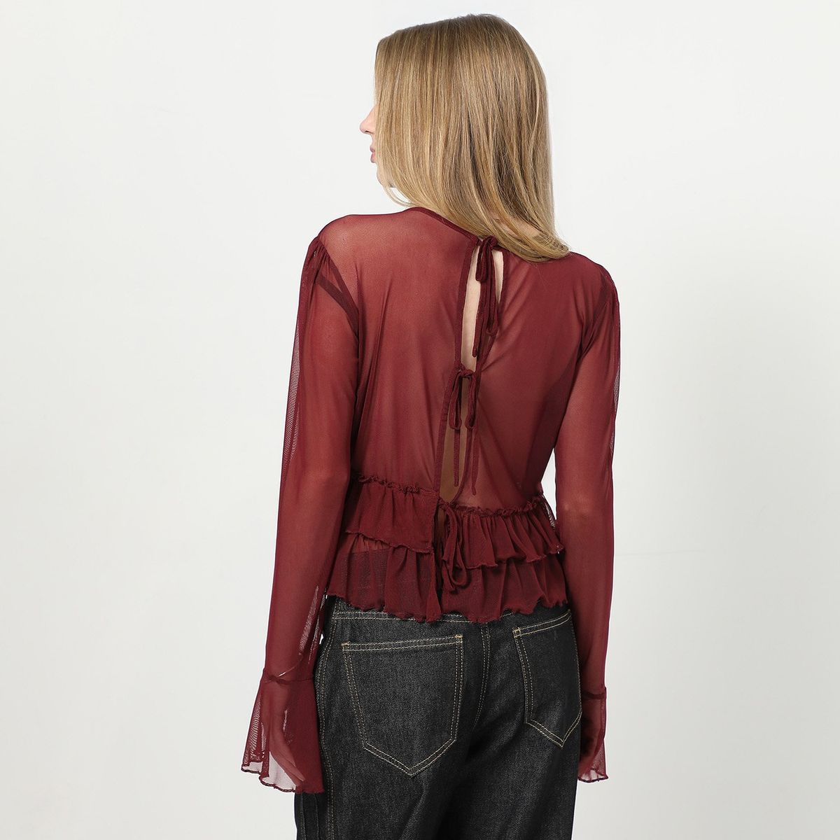 SYBILLA - Blusa Manga Larga Casual Mujer Sybilla