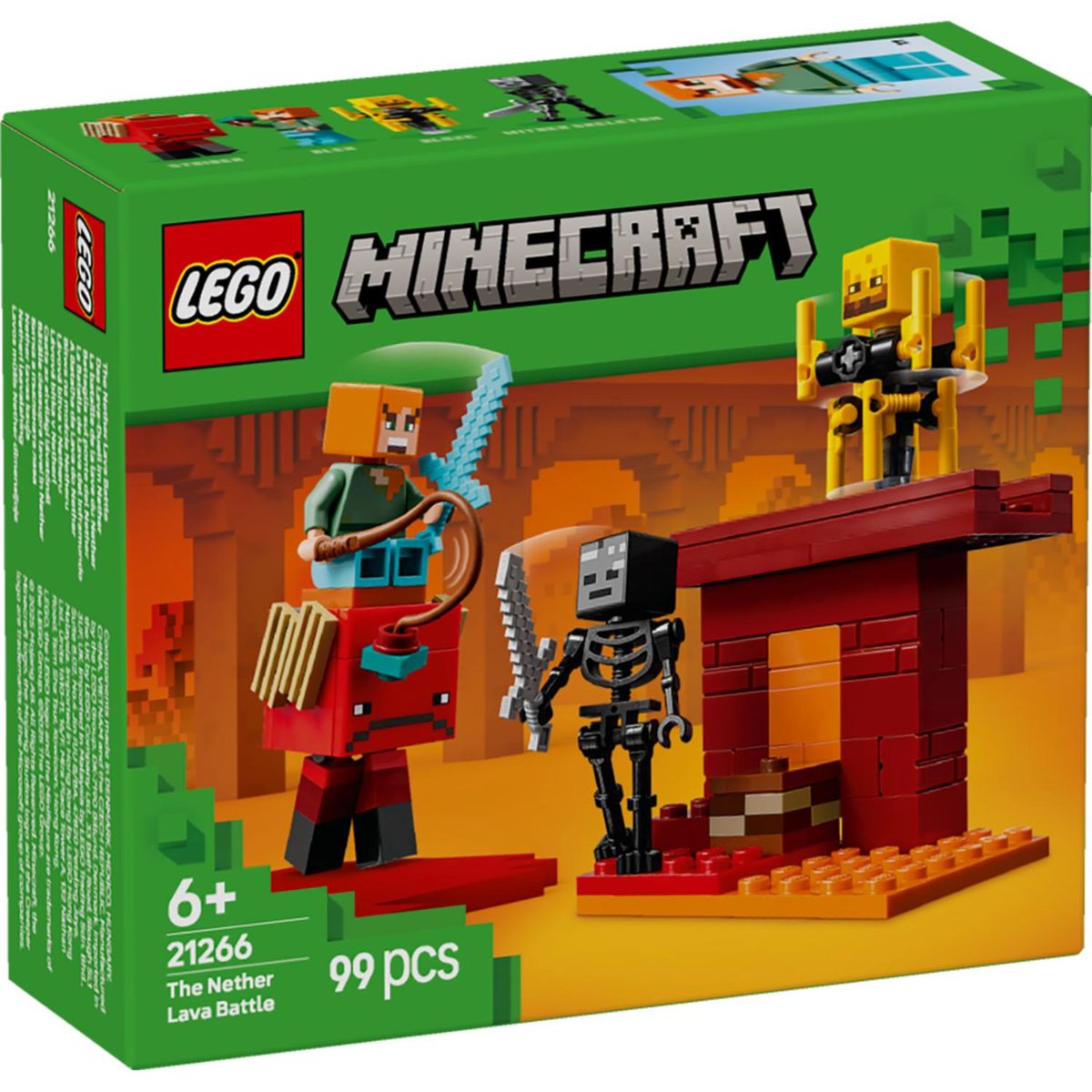LEGO - Bloques Minecraft Batalla The Nether Lava Lego