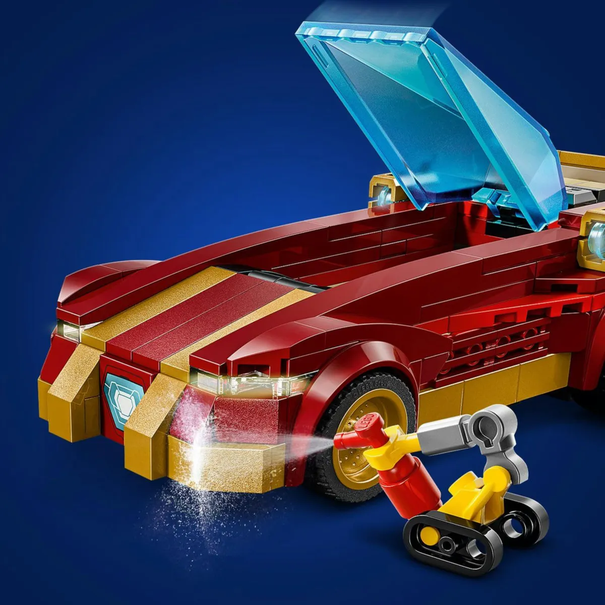 LEGO - Bloques Deportivo Iron Man y Black Panther Vs. Hulk Rojo Lego