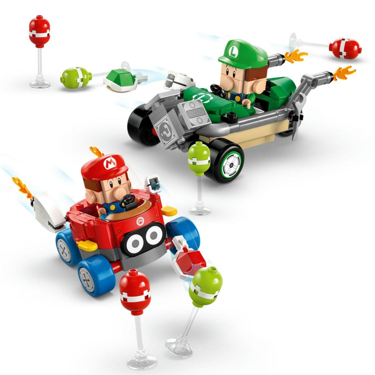 LEGO - Bloques Mario Kart: Bebé Mario Vs. Bebé Luigi Lego