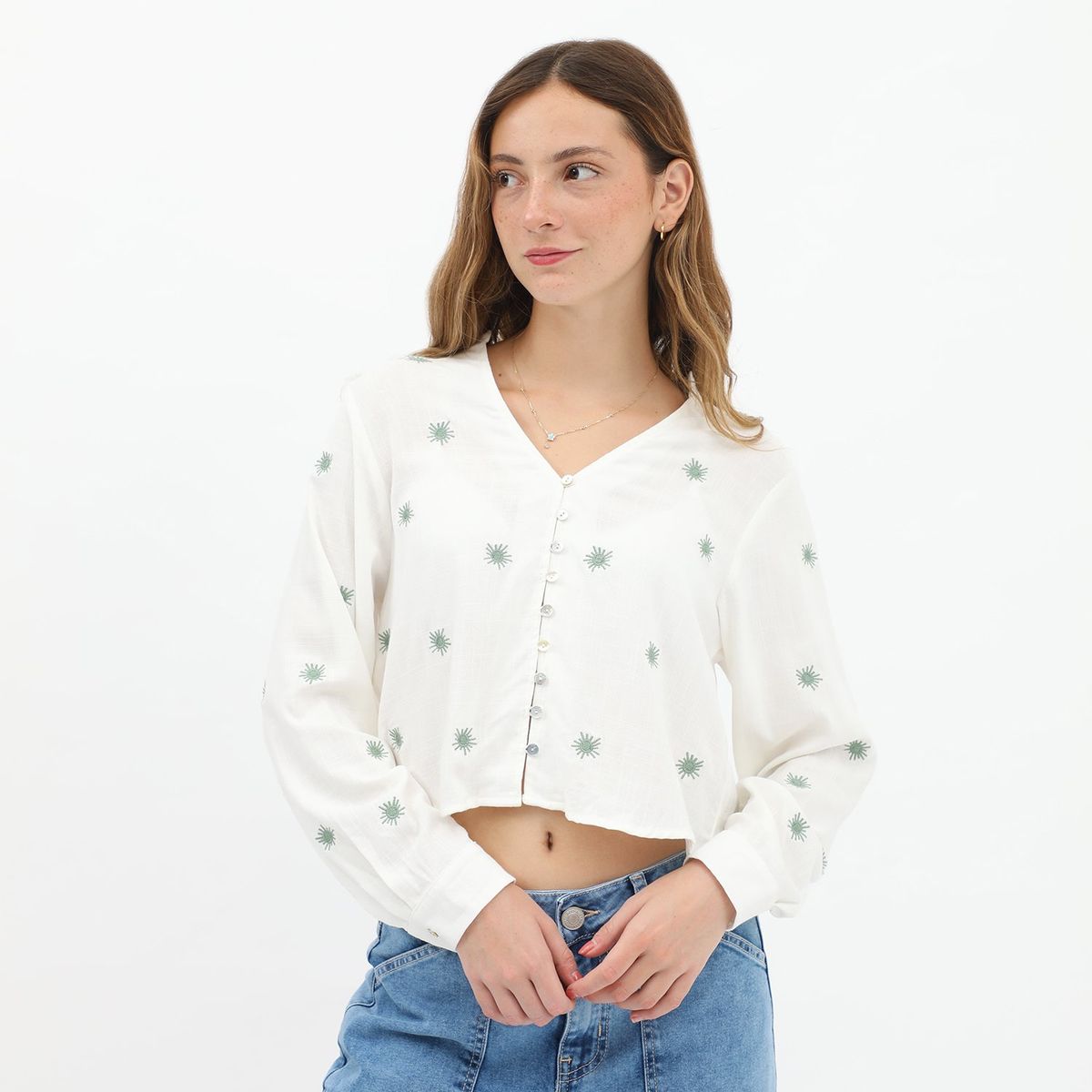 DOO AUSTRALIA - Blusa Manga Larga Casual Mujer Doo Australia