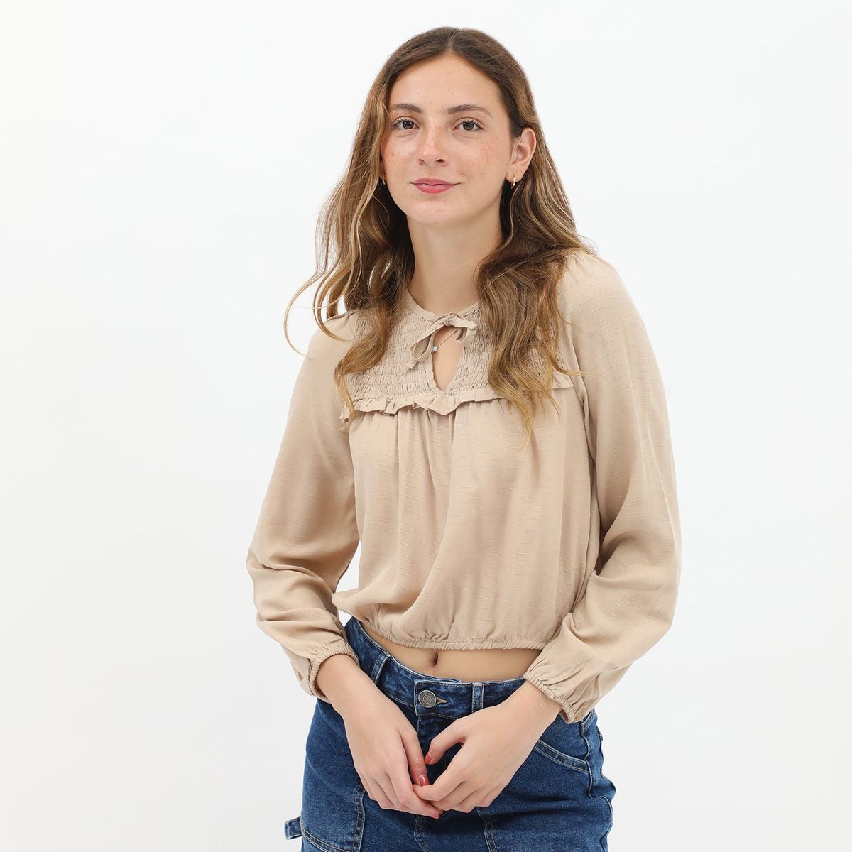 DOO AUSTRALIA - Blusa Manga Larga Casual Mujer Doo Australia