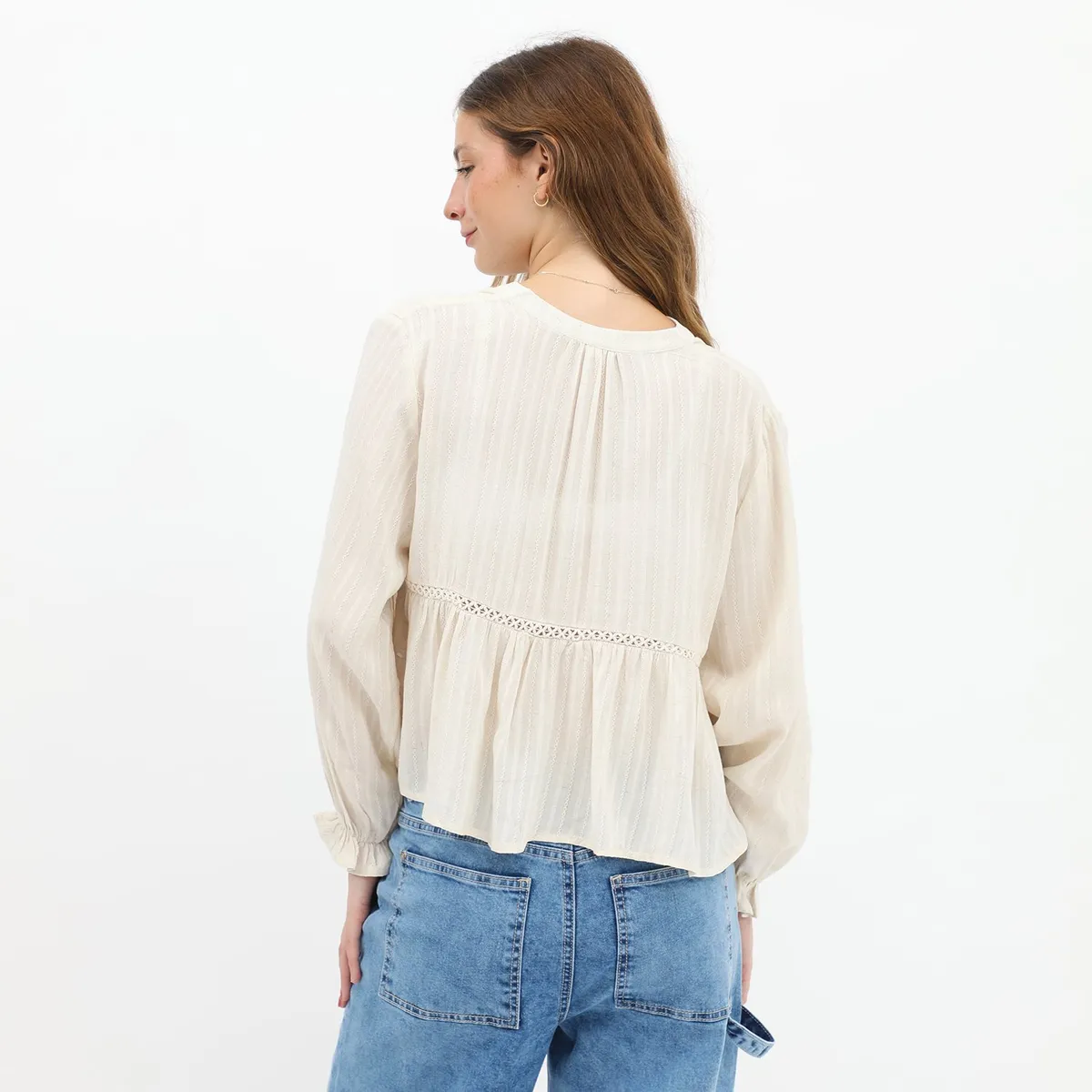 DOO AUSTRALIA - Blusa Manga Larga Casual Mujer Doo Australia