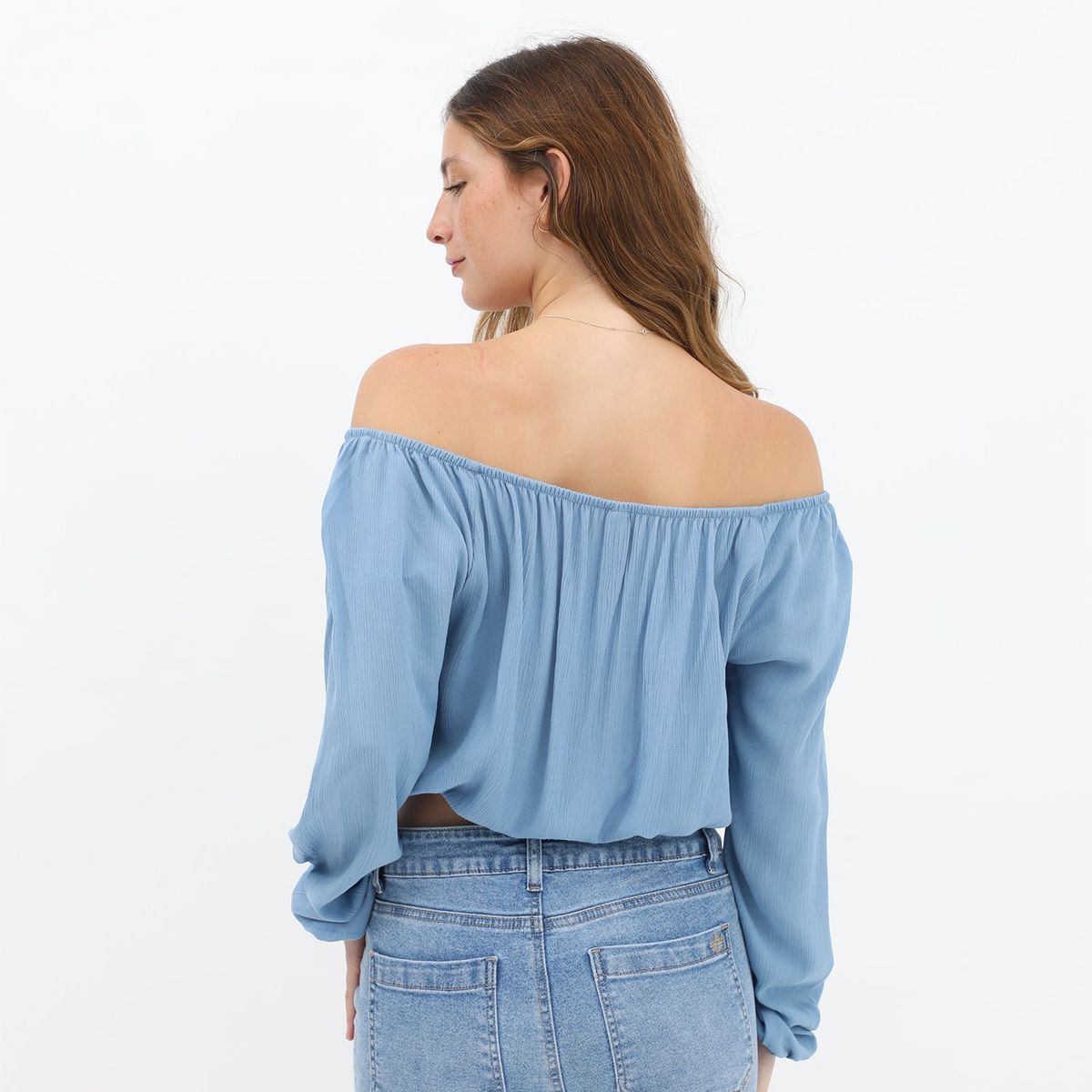 AMERICAN ABBEY - Blusa Manga Larga Casual Mujer American Abbey