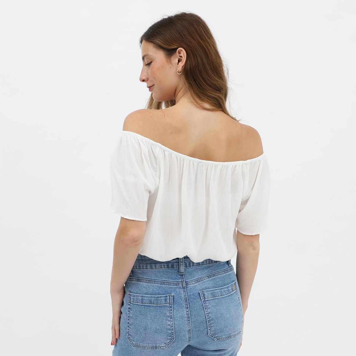 AMERICAN ABBEY - Blusa Manga Corta Casual Mujer American Abbey