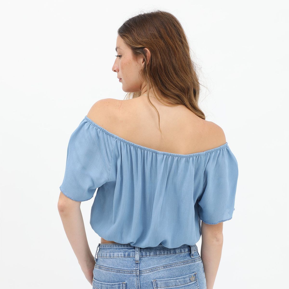 AMERICAN ABBEY - Blusa Manga Corta Casual Mujer American Abbey