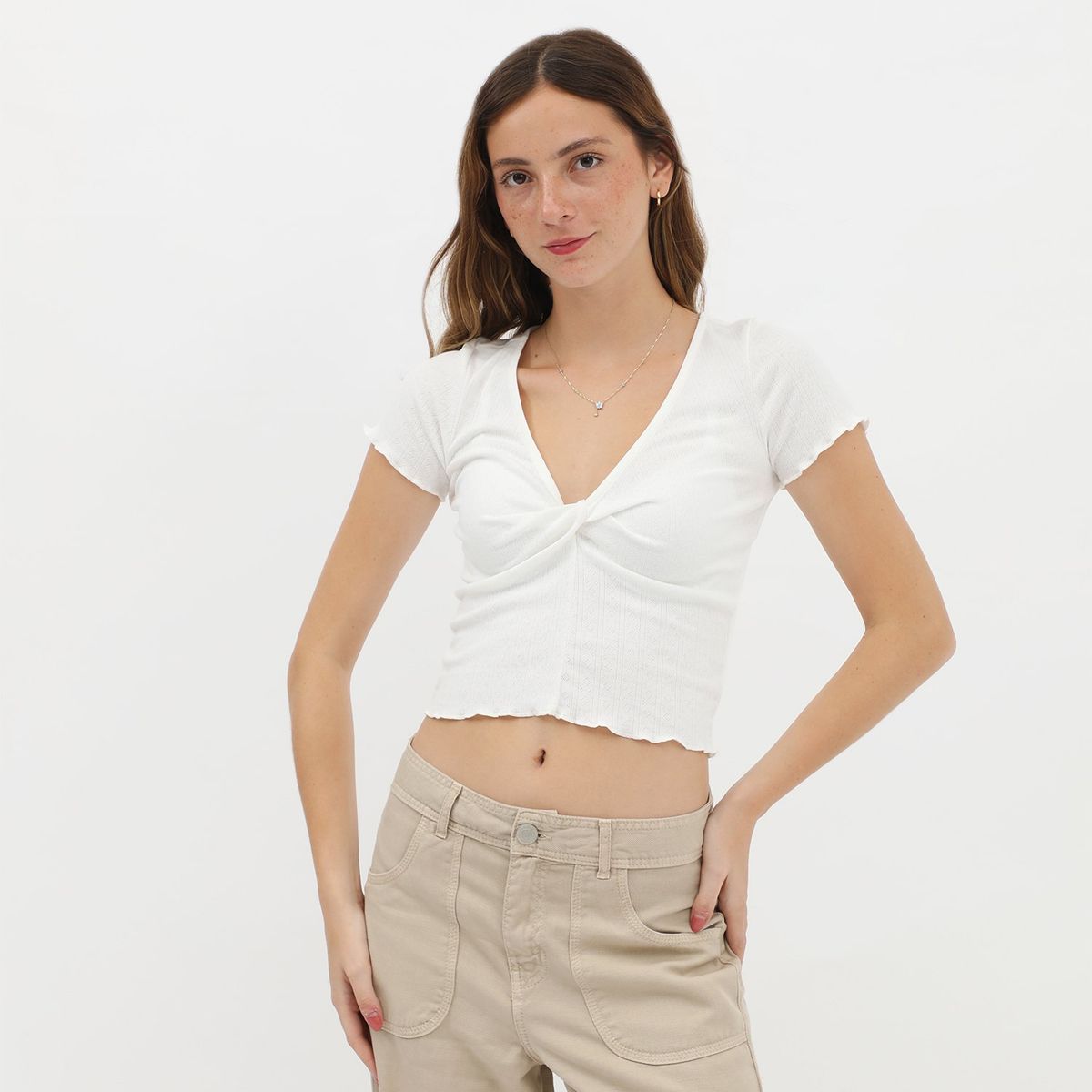 AMERICAN ABBEY - Polo Manga Corta Casual Mujer American Abbey