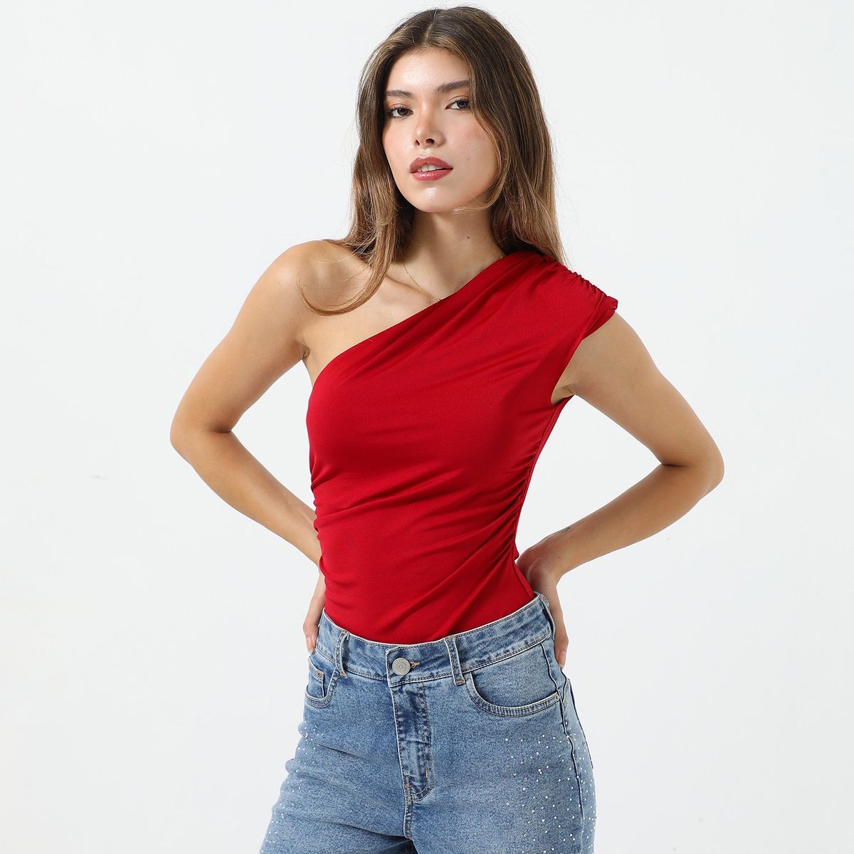 MOSSIMO - Body Un Hombro Con Arruche