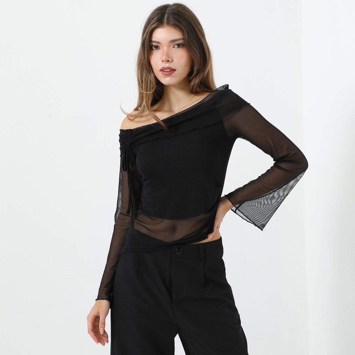 MOSSIMO - Top Off Shoulder Con Arruch