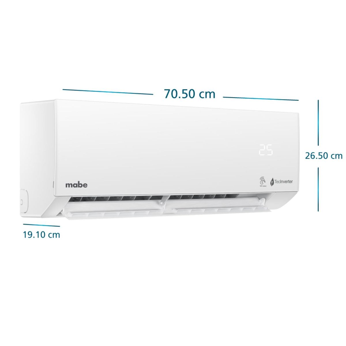 MABE - Aire Acondicionado Inverter 220v 9000 Btu Blanco Mmi09cdbwccc1-mabe