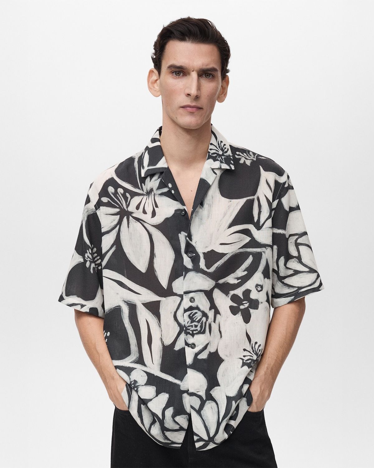 Camisa Floral Camisa Estampada Mango Camisa Flores Mango Camisa